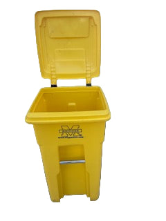 Toter LLC University of Michigan 32-Gallon Recycle Cart  Maize Yellow